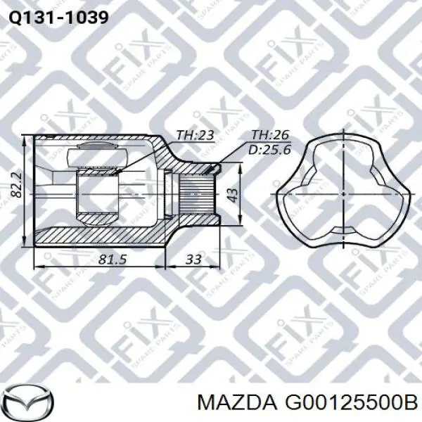  G00125500B Mazda