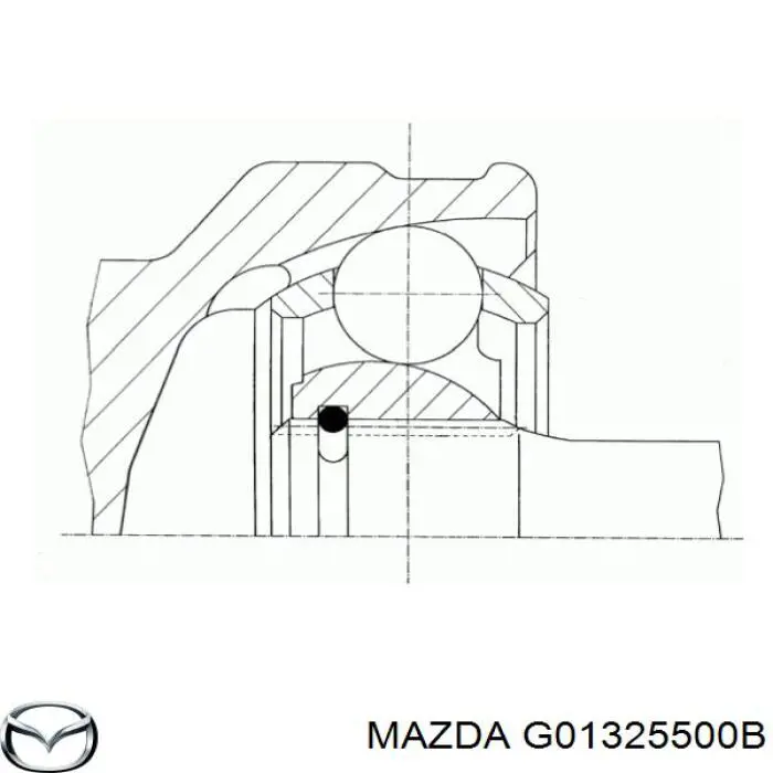 Привод передний правый Mazda G01325500B цена, от 55.12 USD
