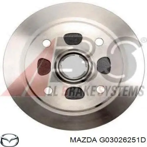 G03026251D Mazda барабан тормозной задний