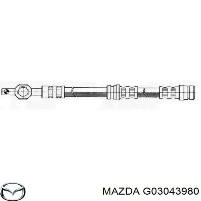 Купить G03043980 Mazda Шланг тормозной передний