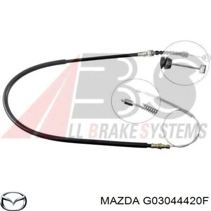 Трос ручника G03044420F Mazda