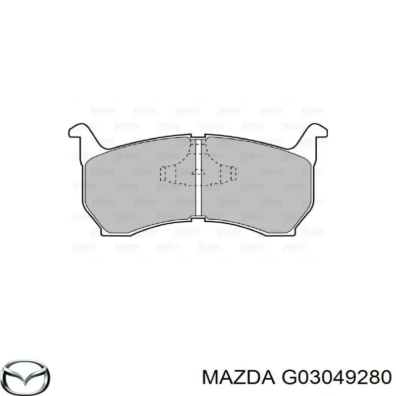 Купить G03049280 Mazda Колодки тормозные