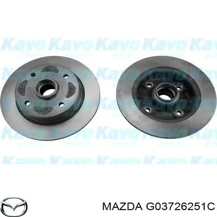 Тормозные диски G03726251C Mazda