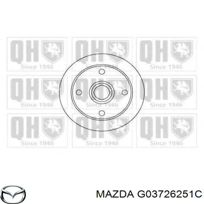Купить G03726251C Mazda Диск тормозной задний