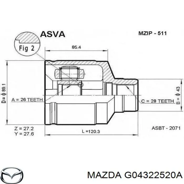 G04322520A Mazda