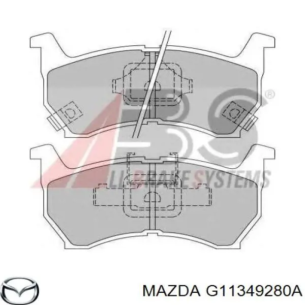 Передние тормозные колодки G11349280A Mazda