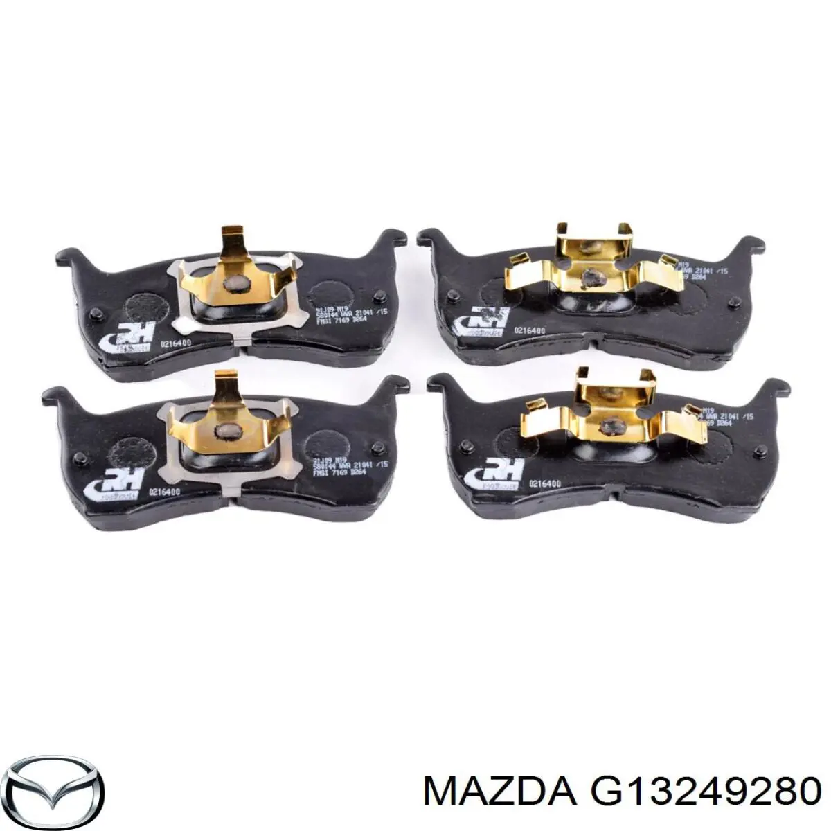 Передние тормозные колодки G13249280 Mazda