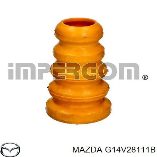 Pára-choque (grade de proteção) de amortecedor traseiro para Mazda 626 (GW)