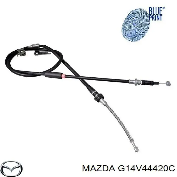 Трос ручного тормоза задний Mazda G14V44420C цена, от 41.20 USD