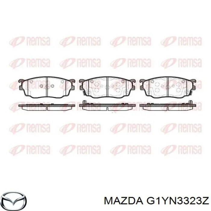 Передние тормозные колодки G1YN3323Z Mazda