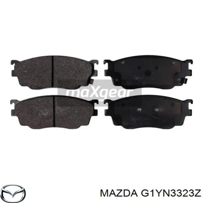 Передние тормозные колодки G1YN3323Z Mazda