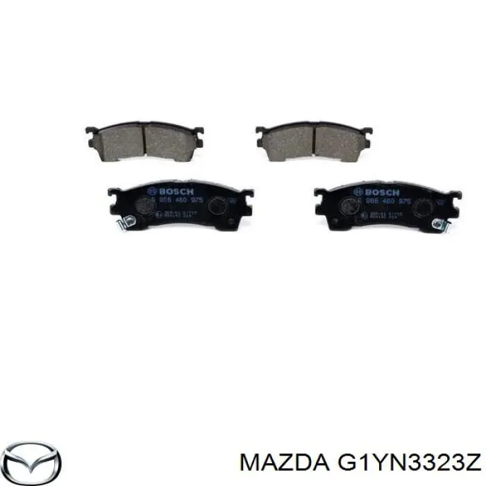 Колодки Mazda G1YN3323Z цена, от 18.37 USD