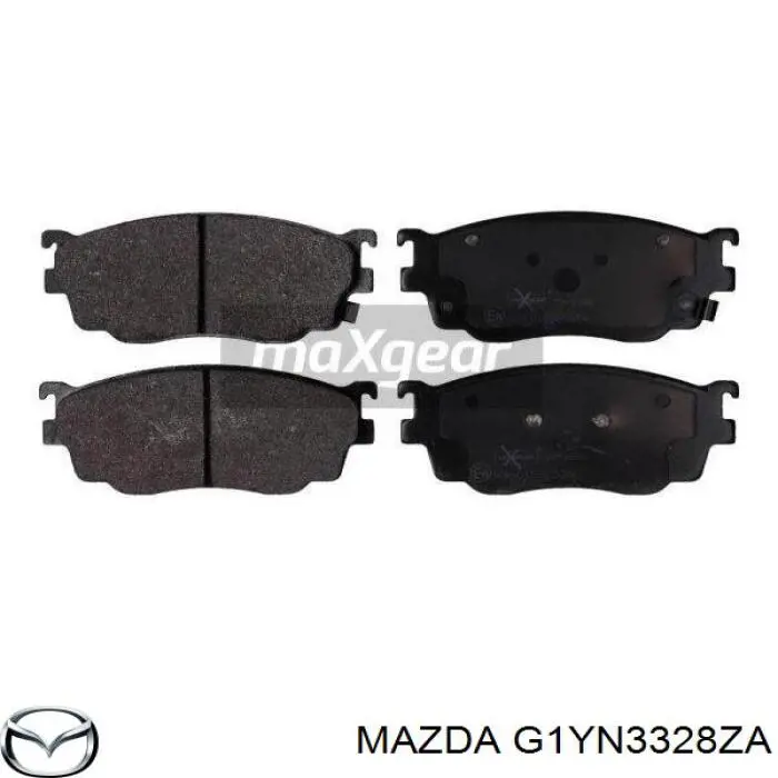 Передние тормозные колодки G1YN3328ZA Mazda