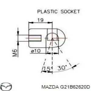 Amortiguador de maletero G21B62620D Mazda