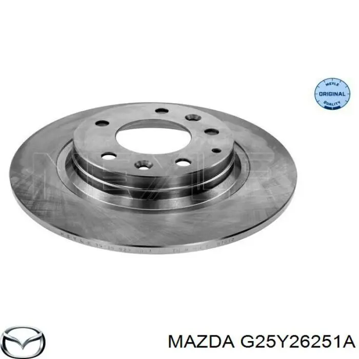 Диск тормозной задний Mazda G25Y26251A