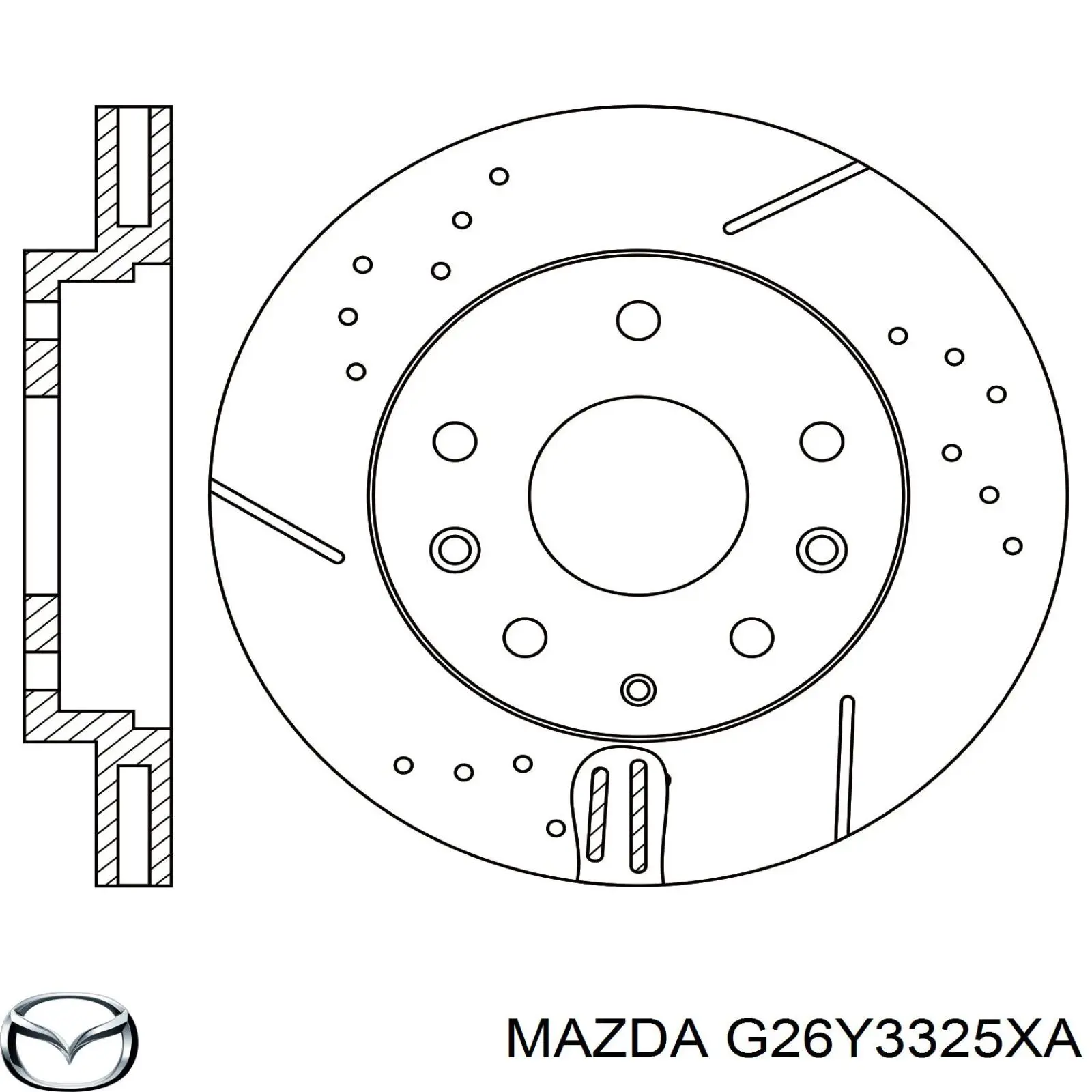 Купить G26Y3325XA Mazda Ротор тормозной