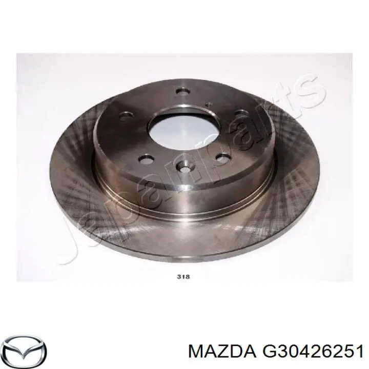 Тормозные диски G30426251 Mazda