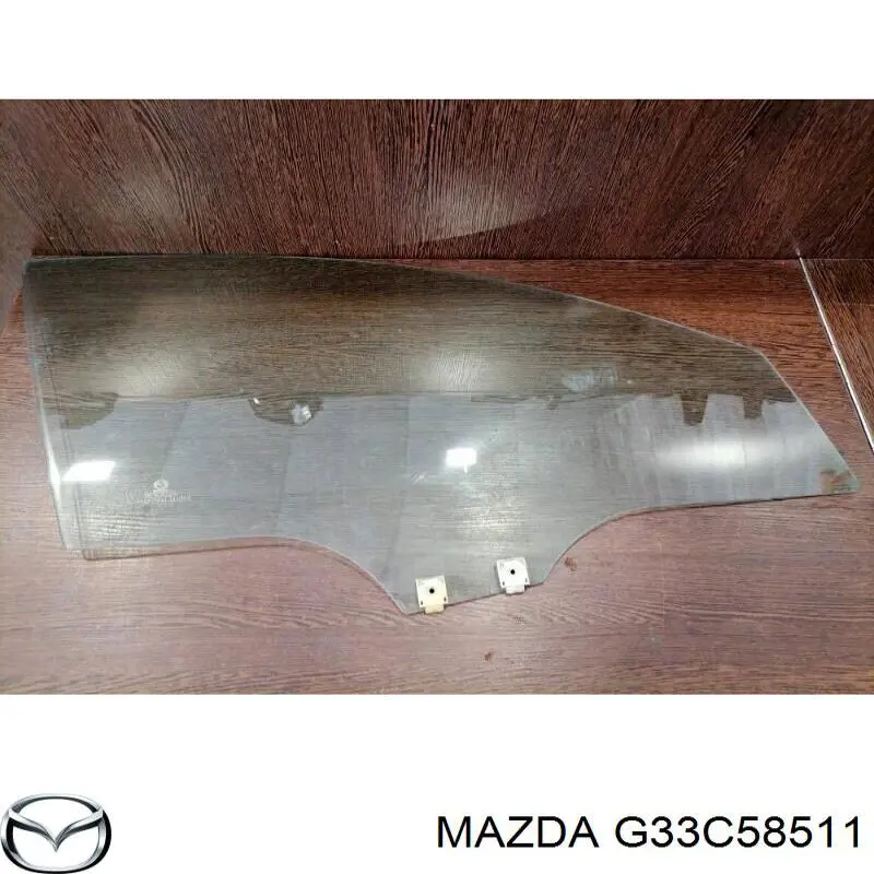 G33C58511 Mazda vidro da porta dianteira direita