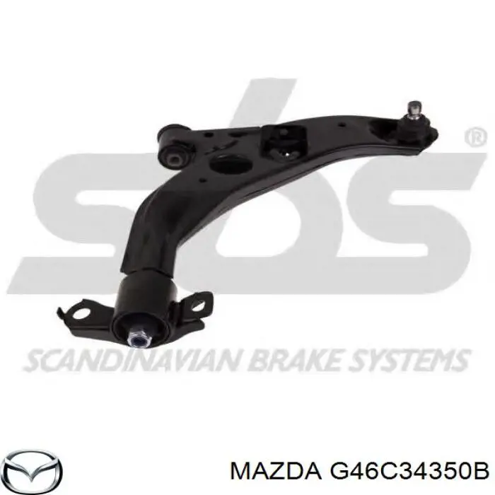 Левый рычаг передней нижней подвески Mazda G46C34350B цена, от 84.62 USD