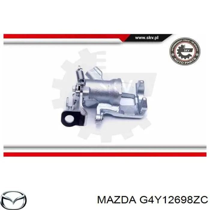 Суппорт задний правый G4Y12698ZC Mazda