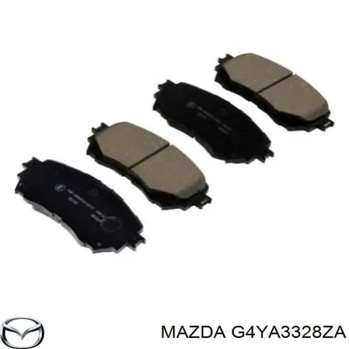 G4YA3328ZA Mazda sapatas do freio dianteiras de disco