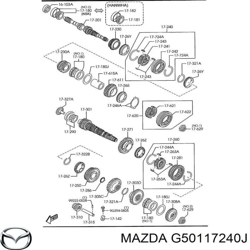 G50117240J Mazda 