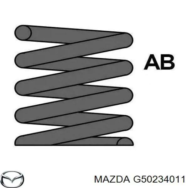 G50234011 Mazda Пружина передней подвески