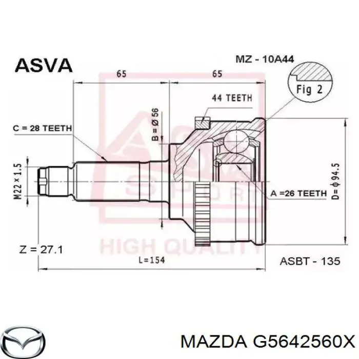 G5642560X Mazda 