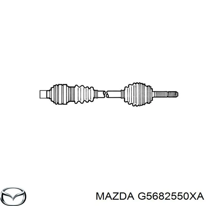  Полуось (привод) передняя правая Mazda Xedos 9