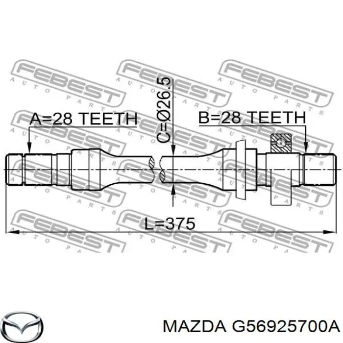  G56925700A Mazda