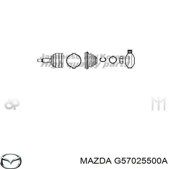 ШРУС наружный передний G57025500A Mazda