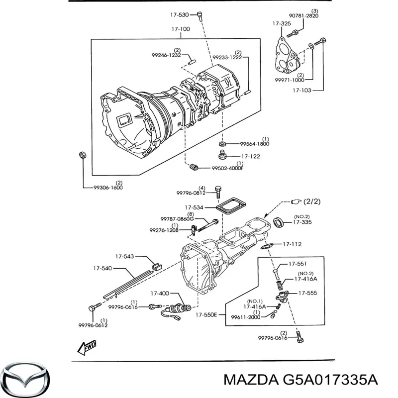 G5A017335A Mazda 