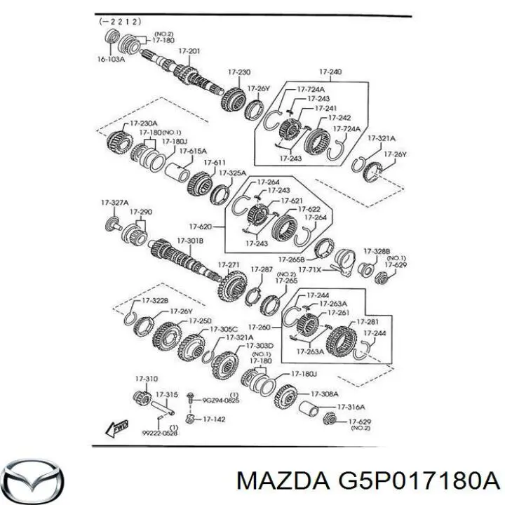 Подшипник первичного вала КПП на Mazda 6 GH