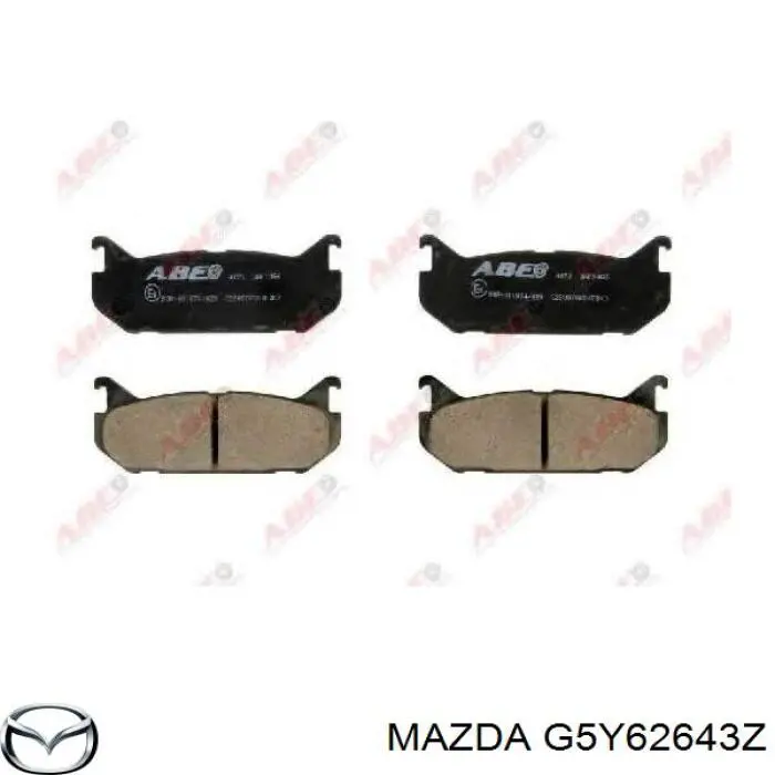 G5Y6-26-43Z Mazda колодки тормозные задние дисковые