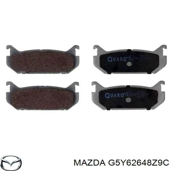 G5Y62648Z9C Mazda колодки тормозные задние дисковые