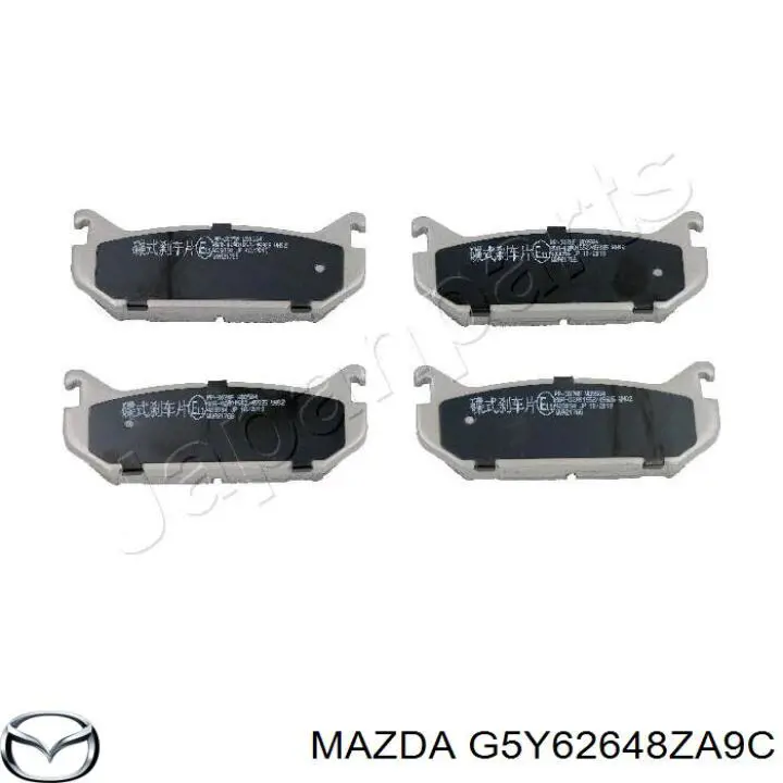 G5Y62648ZA9C Mazda колодки тормозные задние дисковые
