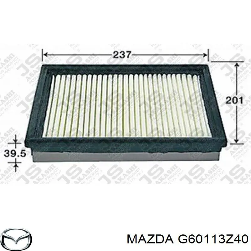 G60113Z40 Mazda воздушный фильтр