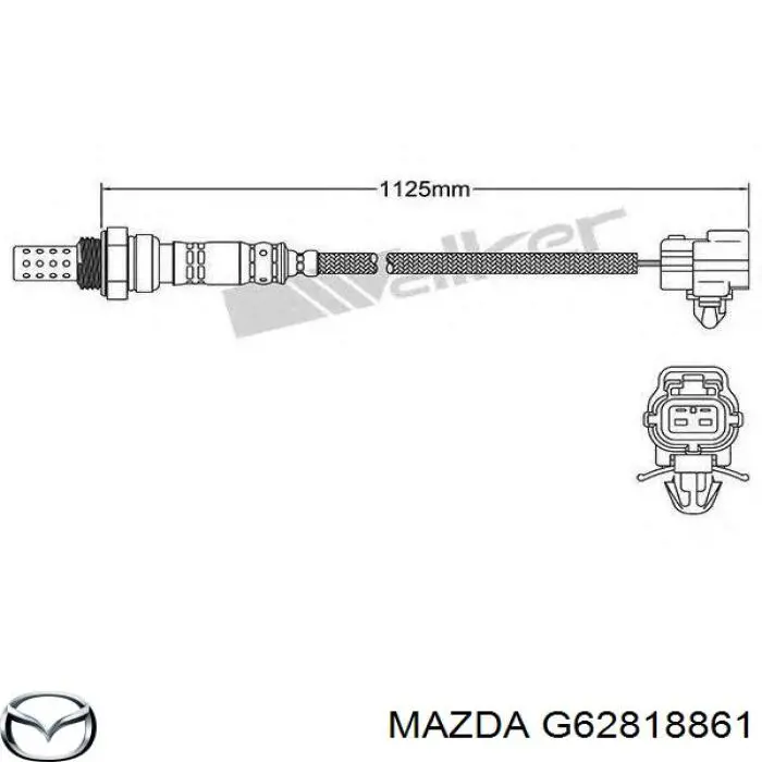 G62818861 Mazda Датчик кислорода