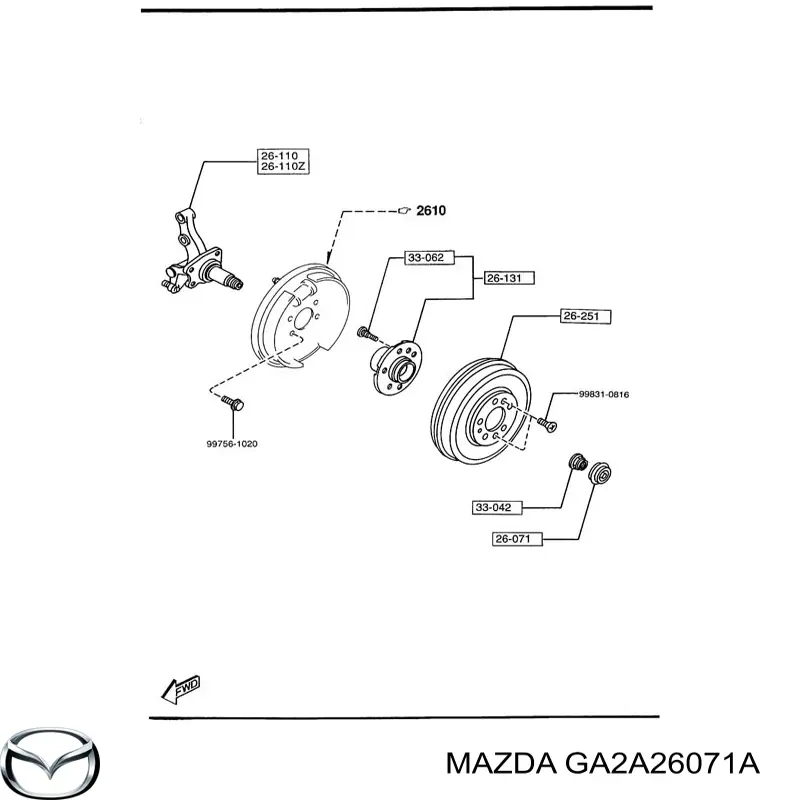 GA2A26071A Mazda 