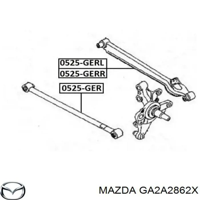 Растяжка задней подвески Mazda GA2A2862X цена, от 24.27 USD