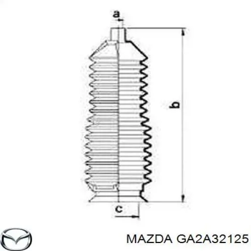 Пыльник тяги Mazda GA2A32125 цена, от 6.16 USD