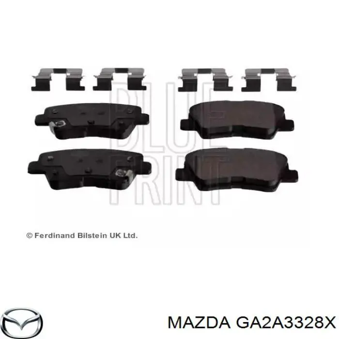 GA2A3328X Mazda Скоба суппорта переднего