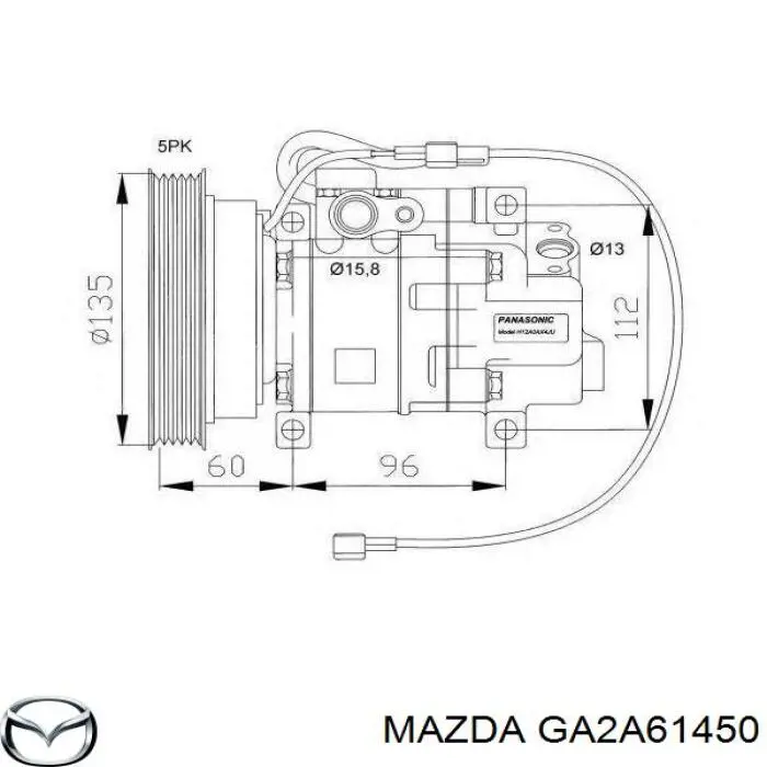 Купить GA2A61450 Mazda 