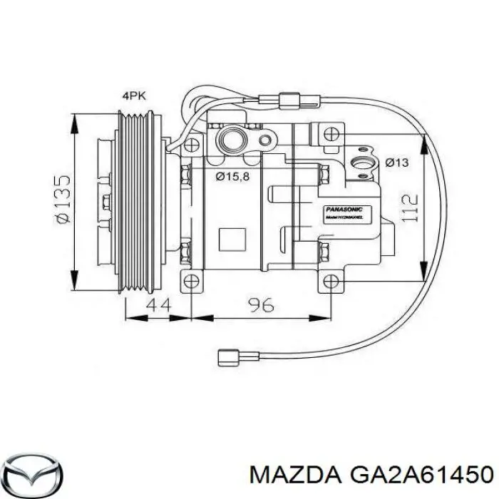 GA2A61450 Mazda 
