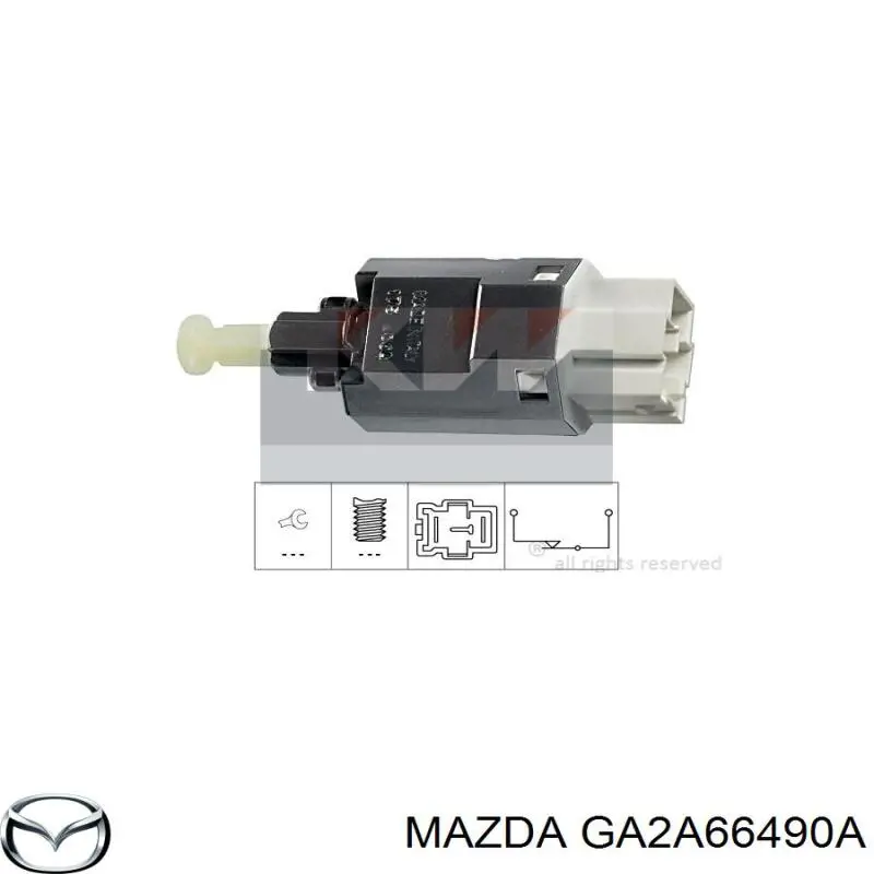 GA2A66490A Mazda датчик включения стопсигнала