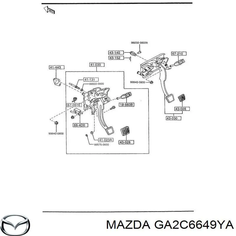 GA2C6649YA Mazda 