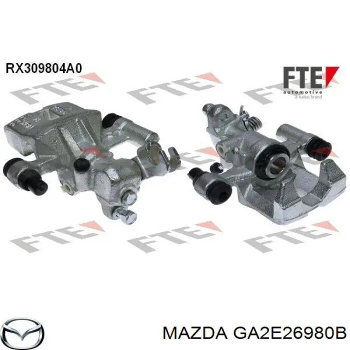 Купить GA2E26980B Mazda Суппорт задний правый