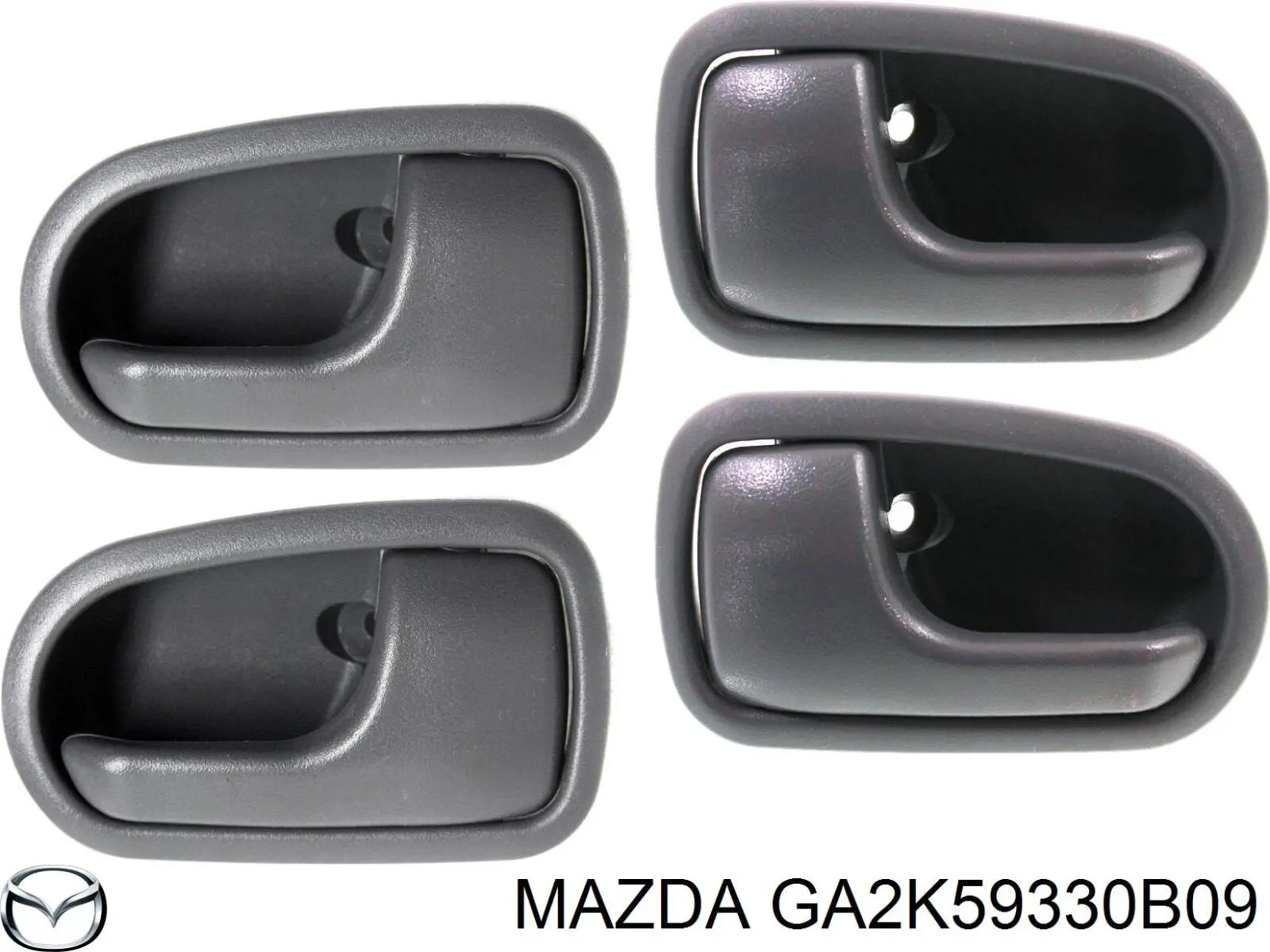GA2K59330B09 Mazda Дверная ручка внутренняя левая передняя/задняя