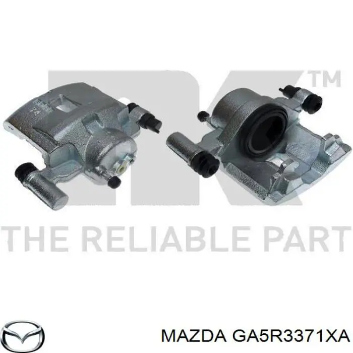 GA5R3371XA Mazda суппорт тормозной передний левый