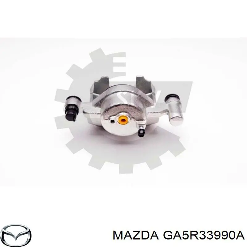 Суппорт тормозной передний левый GA5R33990A Mazda